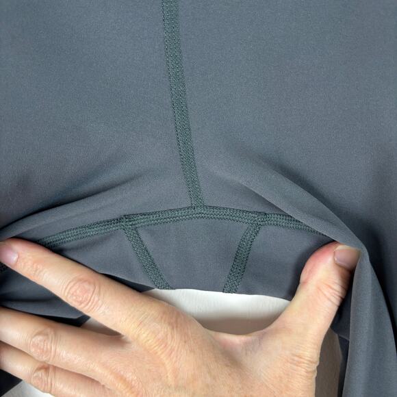 IBKUL Performance Leggings Gray Medium pockets UPF activewear athletic running - Picture 6 of 10